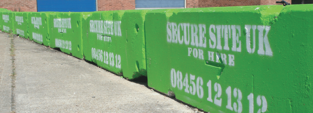 Green concrete barriers